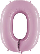 Load image into Gallery viewer, 102 cm Italian Folium Number 0 balloon in Pink by Balloon Stern in Geneva Switzerland