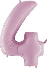 Load image into Gallery viewer, 102 cm Italian Folium Number 4 balloon in Pink by Balloon Stern in Geneva Switzerland