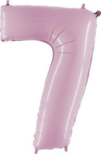 Load image into Gallery viewer, 102 cm Italian Folium Number 7 balloon in Pink by Balloon Stern in Geneva Switzerland