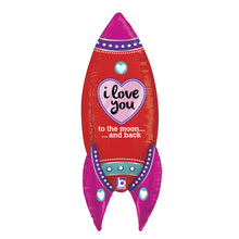 Load image into Gallery viewer, LOVE ROCKET HELIUM BALLOON