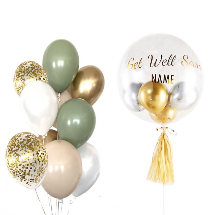 GET WELL CUSTOMIZED BUBBLE SET